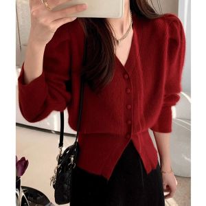 PEIZIXUAN | Red Knit Sweater