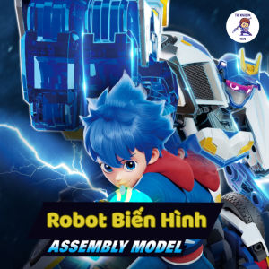 Đồ Chơi Robot Biến Hình Metal Cardbot - Mô Hình Lắp Ráp Biến Hình Thành Xe Chiến Đấu Cho Bé
