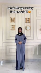 Gamis Abaya Syari/Gamis Baya Turkey terbaru 2025 Viral/Abaya Dubai Mewah/Gamis Lebaran 2025 Viral
