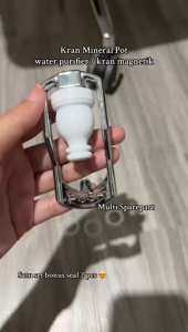 Kran magnetik Mineral Pot Water Purifier Dispenser Penyaring Air Minum Universal