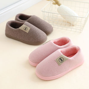 Anti-slip Warm Fleece Womens Cotton Slippers