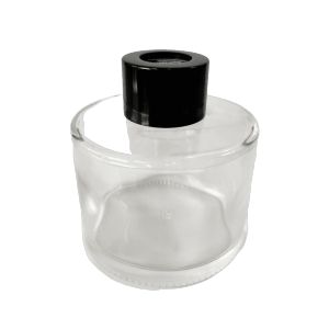 ขวดแก้วเปล่า 5 แบบ ใส่ก้านไม้หอม ทรงกลม มีฝา พร้อมจุกปิดฝา