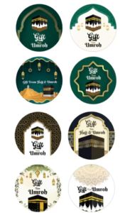 Gratis Ongkir - 1 Roll Stiker Hampers / Stiker Parcel Idul Fitri Unik