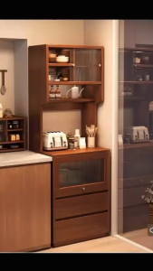 GTE Double Drawer 1 Door Modern Narrow Style Dustproof Living Room Cabinet and Home Organization Kabinet Sudut Serbaguna - Fulfilled by GTE SHOP