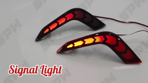 Perodua Aruz (2019-2025) LED Rear Bumper Reflector Rear Fog Lamp Fog Light Running Signal Light Brake Light Welcome Lamp 2019 2020 2021 2022 2023 2024 2025