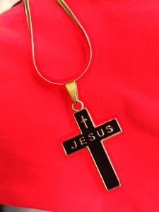 Religious Jesus Cross/St.Benedict Cross Necklace For Men and Women Cross Pendant Stainless steel