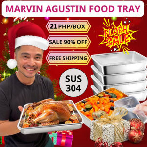 304 Stainless Steel Tray: Durable Food Serving Tray & Reusable Storage Container