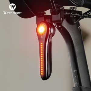 West Biking | WEST BIKING Smart Bike Tail Light High-Brightness Brake Sensor Cycling Taillight IPX6 Anti-Glare 6 Modes Auto Wake-Up Bike Light