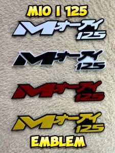 Mio M3 Acrylic Emblem – Japanese Design | Premium Look | 2pcs Set | Plug & Play