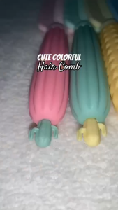(Buy One Take 1) Korean hot trend fruit animal shaped hair comb with silicone handle