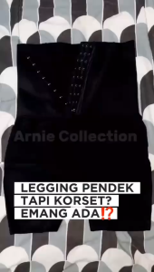 LEGGING PENDEK KORSET BAHAN KAOS HIGHWAIST / KORSET HOTPANTS / CELANA SHAPEWEAR XTRA KOMPRESI