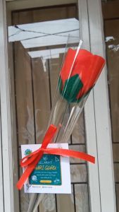 glaucous.craft Single Buket Mawar Planel - Custom Kartu Ucapan