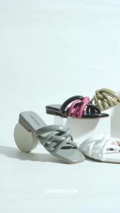 DUNKENSTOCK Anna Sandal Flat Wanita Sendal Selop Hak Tahu Bahan Premium Model Terbaru Kekinian