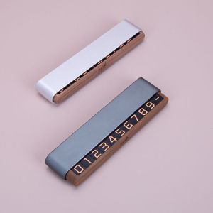 BobooMato Temporary Parking Number Plate DIY Base Car Moving License Plate Vehicle Figurine Blind Box Display Accessories