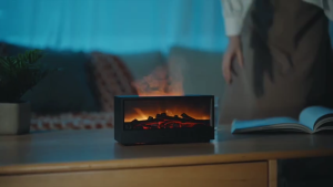 7 Color Flame Fireplace Humidifier With Remote And Timer Control for Home Silent Air Humidifier Aromatherapy