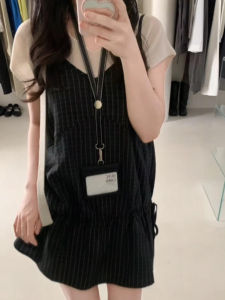 LIRUSHAN | Plaid Halter Dress Outfit for Women