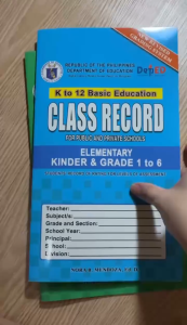 DepEd K to 12 Basic Education Class Records Elem & Junior & Senior High School