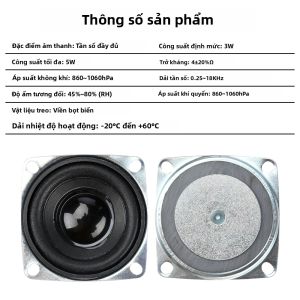 Mô-đun Loa Bluetooth Toàn Dải 5W 4 Ohm Hình Vuông Sản Phẩm Điện Tử Tự Chế Với Loa Ngoài Từ Tính Cho Ứng Dụng Âm Thanh