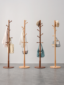 DIKEXUN | Simplistic Wooden Wardrobe Rack