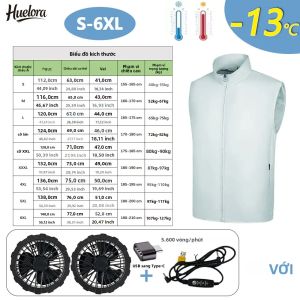 Áo Vest Làm Mát Mùa Hè Cho Nam Áo Có Quạt USB Áo Không Tay Điều Hòa Không Khí Làm Việc Câu Cá Áo Cho Nhiệt Độ Cao