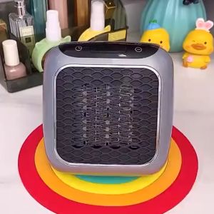 Máy sưởi ấm không gian mini 800W gốm PTC cắm 220V Máy sưởi điện Quạt tạo nhiệt treo tường có điều khiển từ xa cho phòng ngủ gia đình