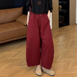 ชุดแฟชั่นสไตล์เกาหลีสำหรับผู้หญิง ฤดูใบไม้ร่วง 2025 ชุดสองชิ้น เสื้อคอตั้งแขนยาวลำลอง กางเกงขายาว เสื้อผ้าทำงาน