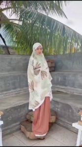 Mukena tazbiya Abla series/mukena rayon 2 in 1/mukena rayon all size fit to jumbo