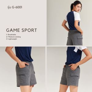 GAME SPORT | T-Shirt | G-6001 เสื้อแขนสั้นผูหญิง ระบายอากาศได้ดี สวมใส่สบาย