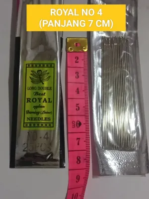Jarum Jahit Tangan / Jarum Payet / jarum kasur ROYAL nomor 3 / 4 / 5 / 6 / 7 / 8