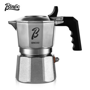 BINCOO 316 Stainless Steel Moka Pot 3 Valve Coffee Pot Home Small Brewing Espresso Maker