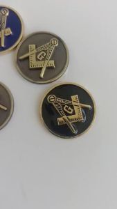 High Quality 1-Inch Freemasonry Mobile Phone Emblem Mason CP Logo 3D Waterproof Non-Fading The Free Masons Symbol Badge