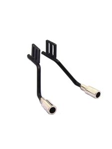 1 Cặp Kim Loại Mô Phỏng Ống Xả Khí Thông Hơi Cho Traxxas TRX4 Defender Ford Bronco SCX10 RC Phụ Tùng Xe Hơi Ống Xả Đa Tạp