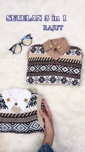 COD PROMO SETELAN ANAK LAKI TERBARU DAN TERKEREN SETELAN 3 IN 1 KEMEJA RAJUT USIA 1-5 TAHUN TERMURAH