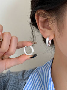 925 Silver Matte Ear Cuff Unique Design Womens Earrings Korean Style Fashion Jewelry  out Alloy Plated Silver Gold