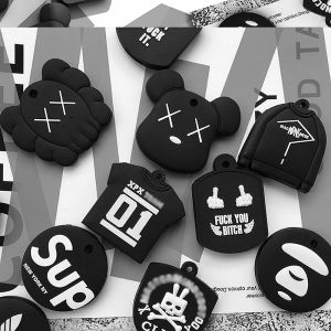 Creative Personalized Key Cover Silicone Key Holder Decorative Key Shaft Replacement Head Door Key Buckle Lock Protection