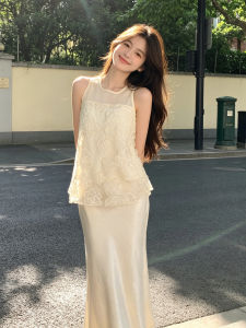 CHANGTONG | Sweet Elegant Tank Top Skirt Set
