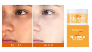 SenseIns Care Vitamin C Face Cream Glow Glowing SenseInsCare Krim Wajah Mencerahkan 50mL 50 mL USA US America Amerika