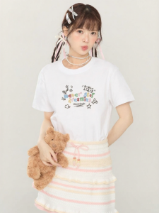 Gbiaior | Summer Hand-drawn Graffiti White Short Sleeve Loose Round Neck Cool Feeling T-shirt