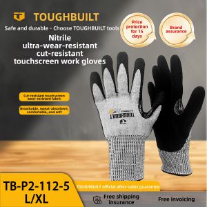 Toughbuilt | Nitrile Ultra Durable Cut Resistant Touchscreen Gloves