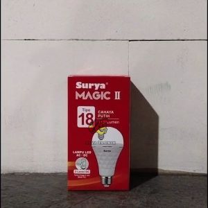 Lampu Emergeny Surya 13Watt TYPE 18 AC DC LED Bulb Cahaya Putih Original