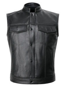 หนัง เสื้อกั๊ก ผู้ชาย เสื้อท่อนบน หนังวัวชั้นขี่มอเตอร์ไซค์ เสื้อกั๊ก ทีม Harley Davidson Biker เสื้อแจ็คเก็ต แฟชั่นเยาวชน ฤดูใบไม้ผลิ ฤดูใบไม้ร่วง