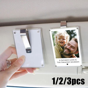 1/2/3pcs Decoration Photo for Car Couples Gift Valentines Day Gift Wallet Photo Holder Easy Installation