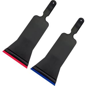 Window Tinting Scraper Long Handle Cleaning Squeegee Front Rear Bulldozer Carbon Fiber Vinyl Shovel Car Wrap Tool