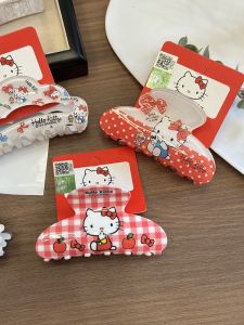 กิ๊บติดผมลายจุดสีแดง Sanrio Kitty โบว์ผีเสื้อสุดน่ารัก กิ๊บติดผมสำหรับเด็กผู้หญิง คลิปฉลาม คลิปตัดผม ของตกแต่งผมสุดเก๋