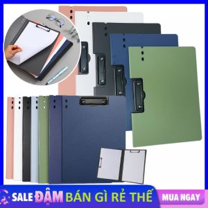 Bìa Trình Ký Nhựa A4 & A5 Chống Thấm Nước - Bìa Kẹp Hồ Sơ  Tài Liệu File Bảng Kèm Kẹp Inox Chắc Chắn Tiện Dụng Nhiều Màu