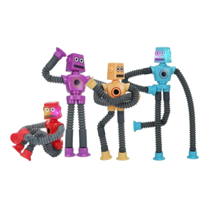 Dog Pop Tubes Fidget Toys - Sensory Telescopic Tube for Kids Party Favor Parent-Child Interactive Toy Stress Relief