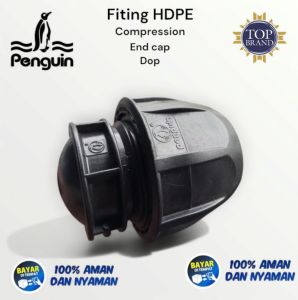 Penutup pipa HDPE end cap atau dop 63 mm atau 2 inch