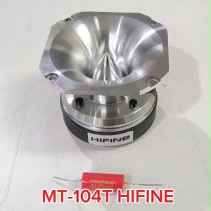 Hifineแหลมใหญ่4นิ้วหน้าเงา รุ่นMT-104T 500Wวอยส์ 38.5MM. แม่เหล็ก 90x17MM. พร้อมซีแดง3.3 มี1/2ดอกให้เลือก