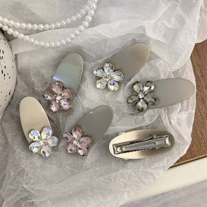 Korean Style Simple Floral Metal Hair Clip Sweet Cute Side Bangs Hair Accessory Travel Beauty Hair Card Chinese Brand D4294