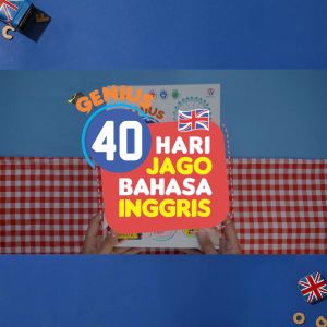 Buku Genius 40 Hari Jago Bahasa Inggris | Buku Anak Pintar Bahasa Inggris Dengan Mudah